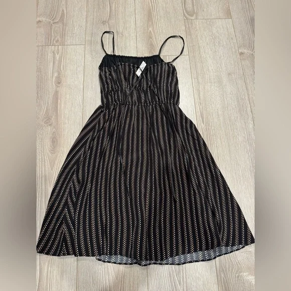 Madewell Smocked Stripe Mini Dress in Mini Dot Stripe - Picture 7 of 9